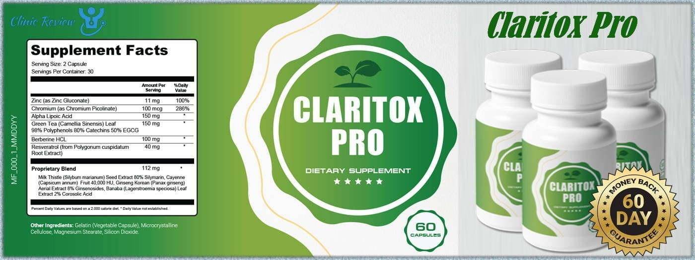 Claritox Pro Supplement Facts